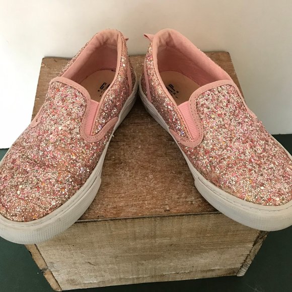 Gap Kids Pink Sparkles Slip Ons - Picture 4 of 8